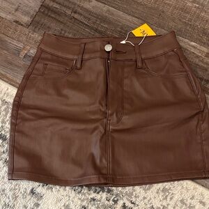 SHEIN Brown Mini Skirt